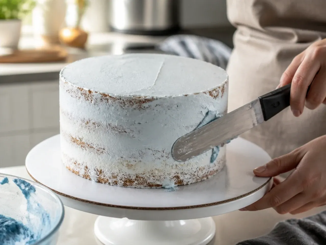 bluey buttercream cake ideas recipe step 9