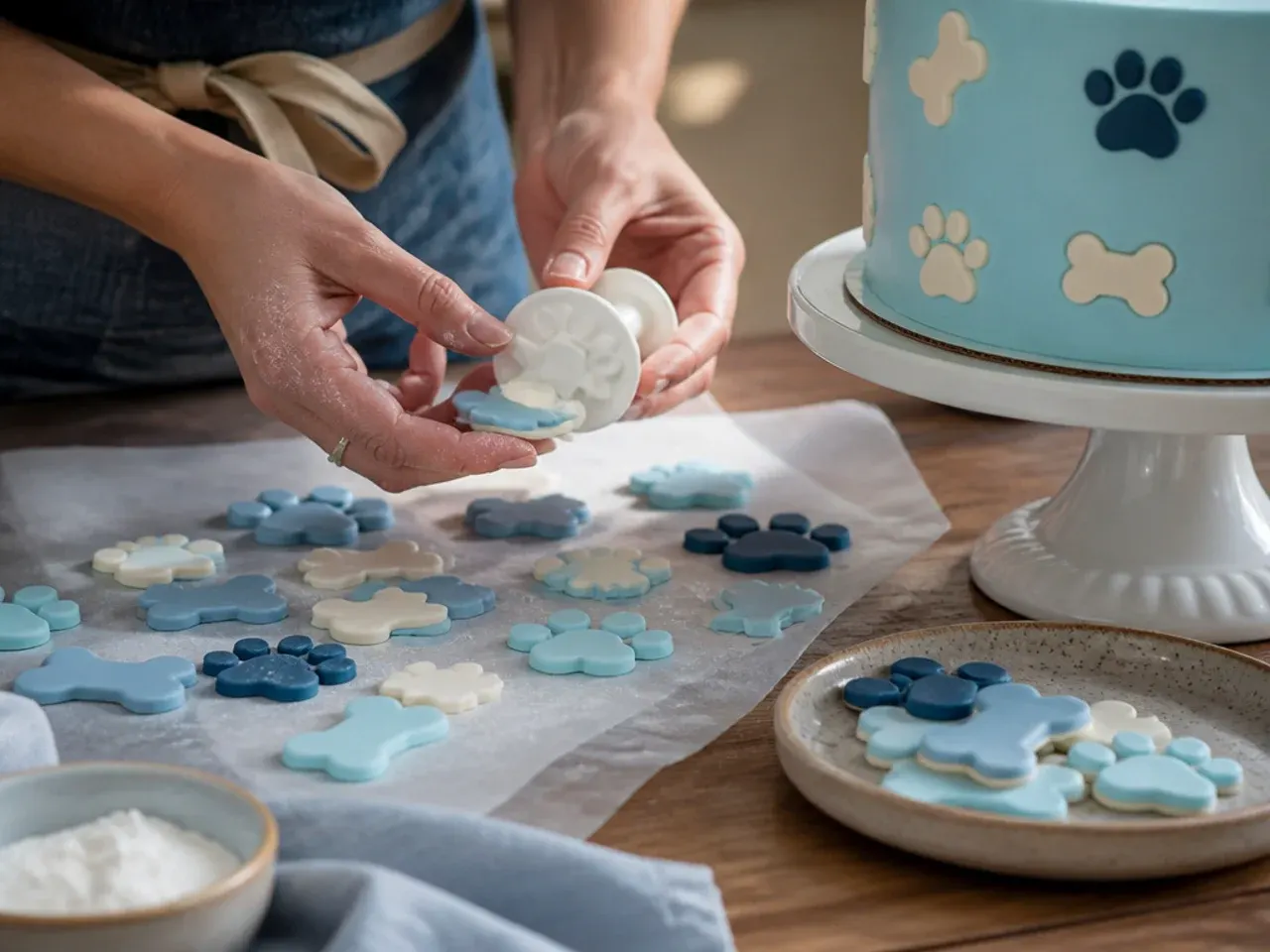 bluey buttercream cake ideas recipe step 13