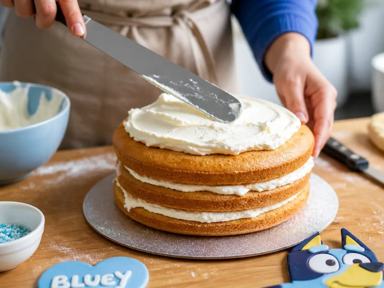 bluey cake ideas for boys recipe step 5