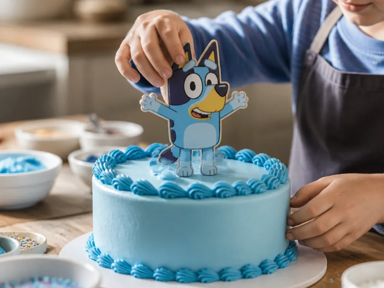 bluey cake ideas for boys recipe step 7