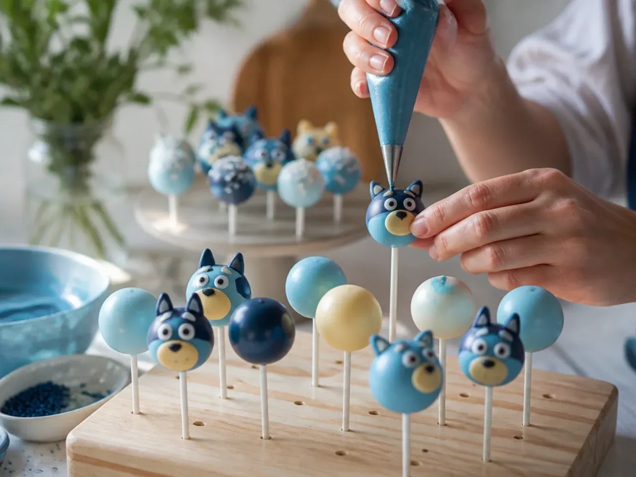 bluey cake pop ideas recipe step 7