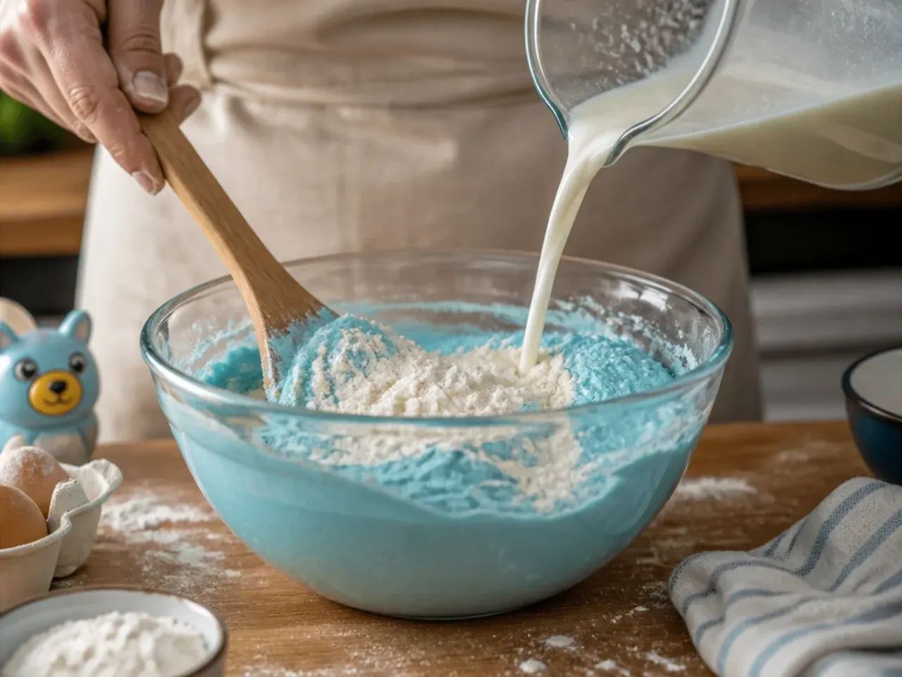 bluey cake table ideas recipe step 4