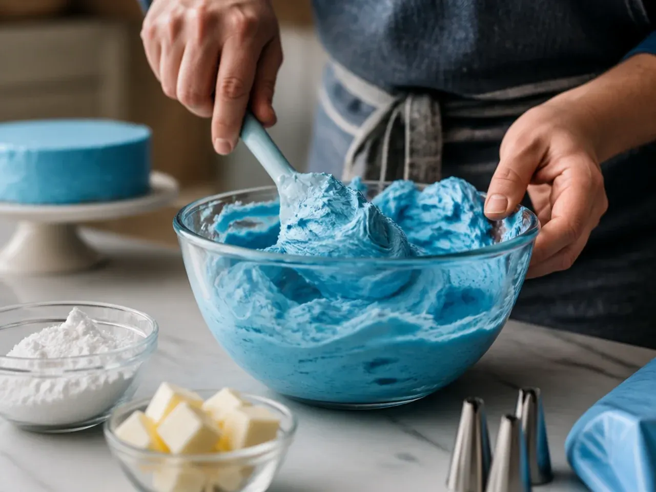 bluey cake table ideas recipe step 6