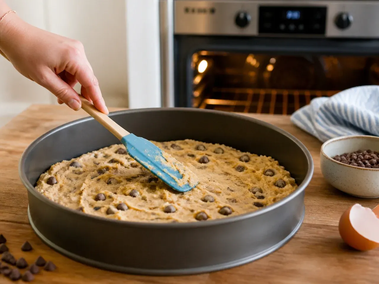 bluey cookie cake ideas recipe step 1