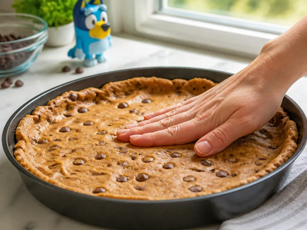bluey cookie cake ideas recipe step 5