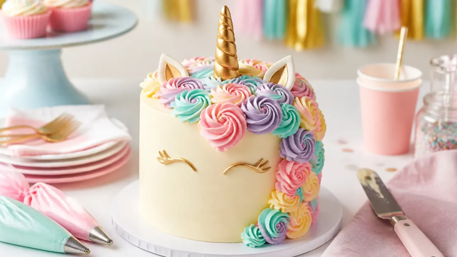 buttercream unicorn cake — 6 Steps to a Stunning Buttercream Unicorn Cake