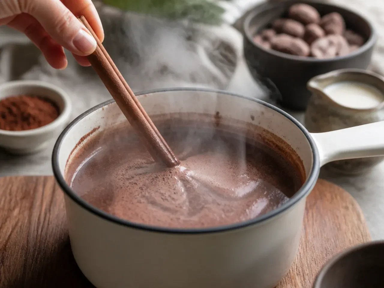 cacao hot chocolate recipes recipe step 5