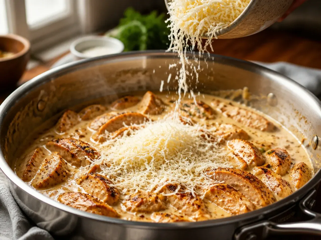 cajun chicken alfredo recipe step 5