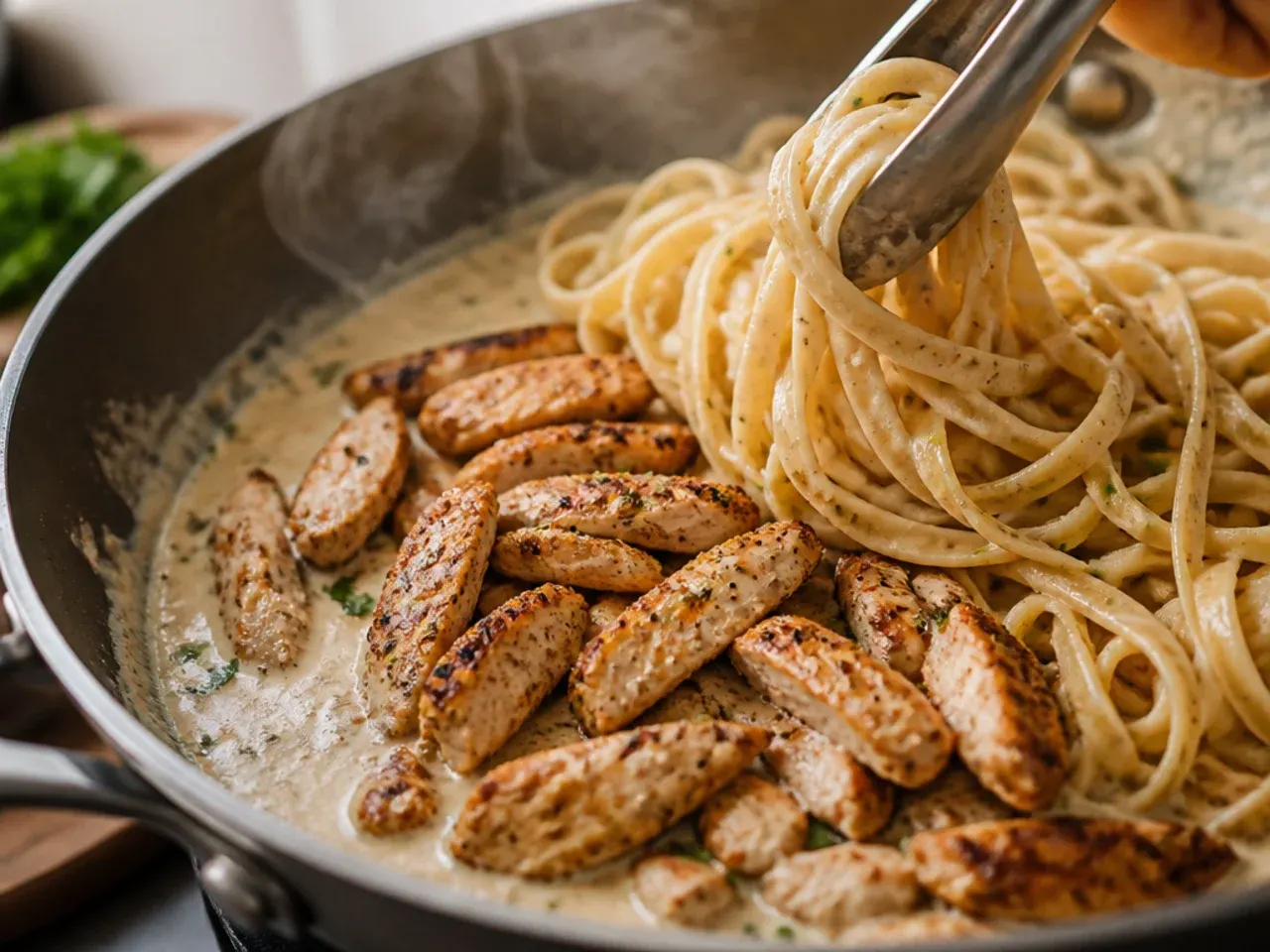 cajun chicken alfredo recipe step 6