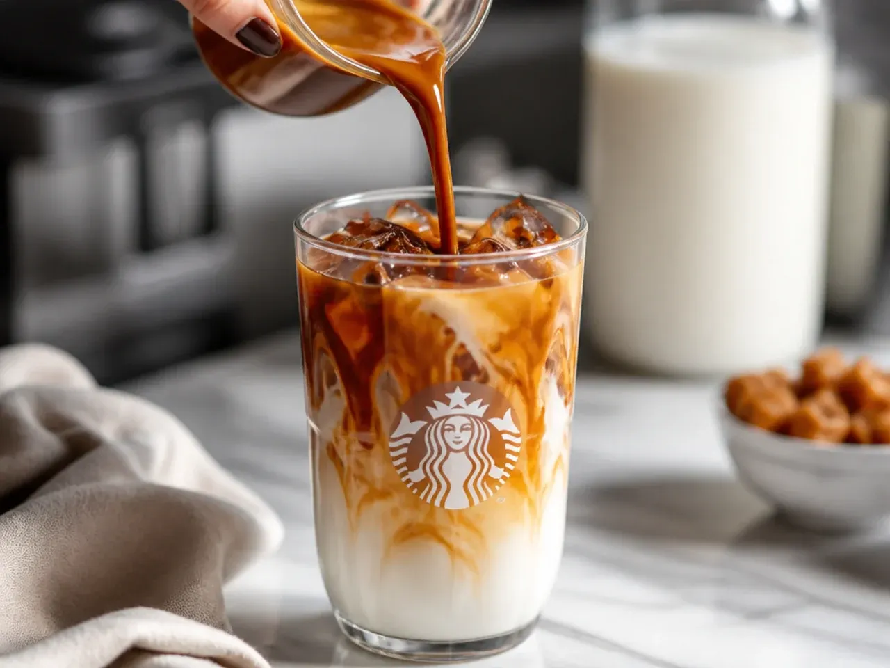 caramel starbucks drinks recipe step 5