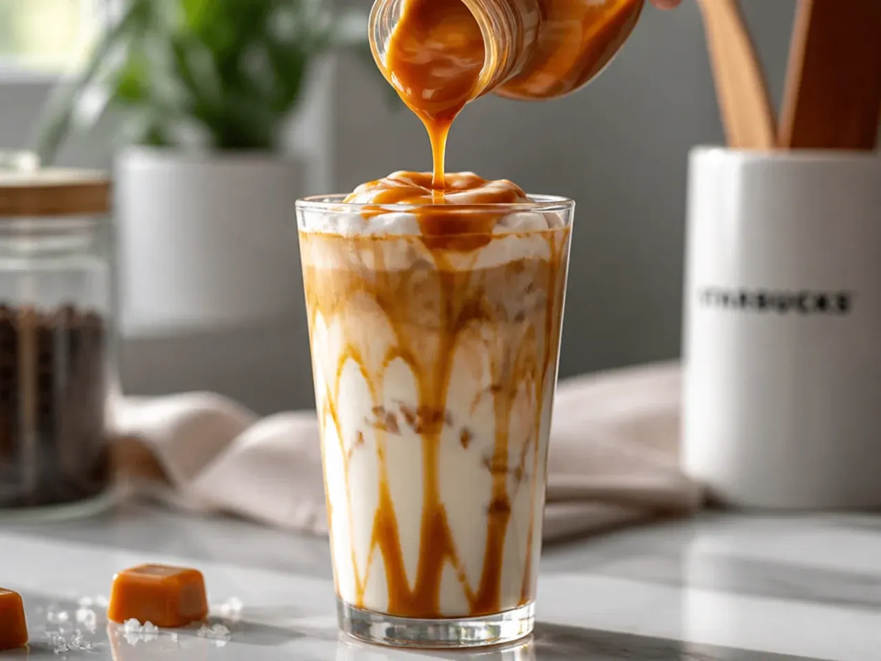 caramel starbucks drinks recipe step 6