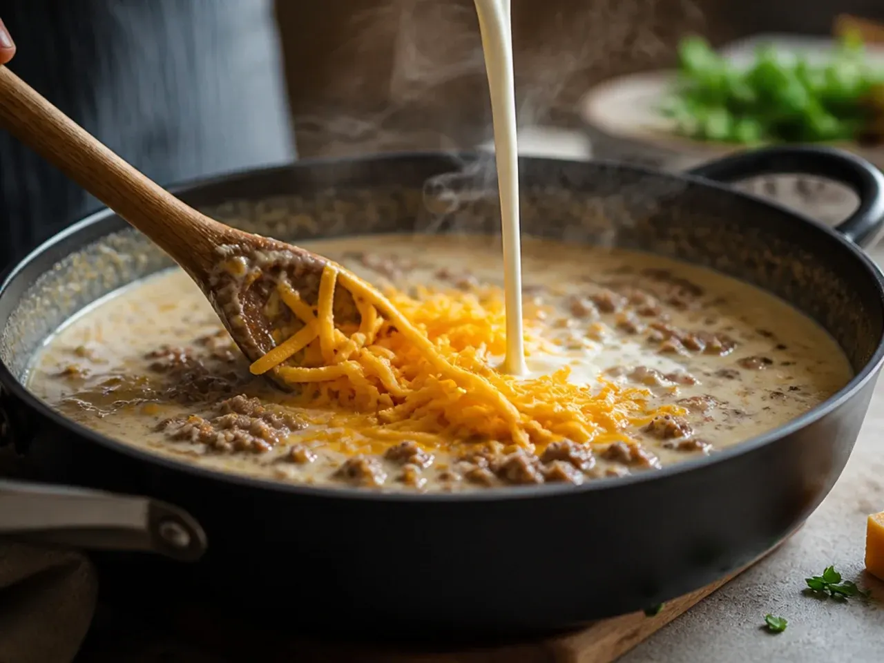 carnivore cheeseburger soup recipe step 6