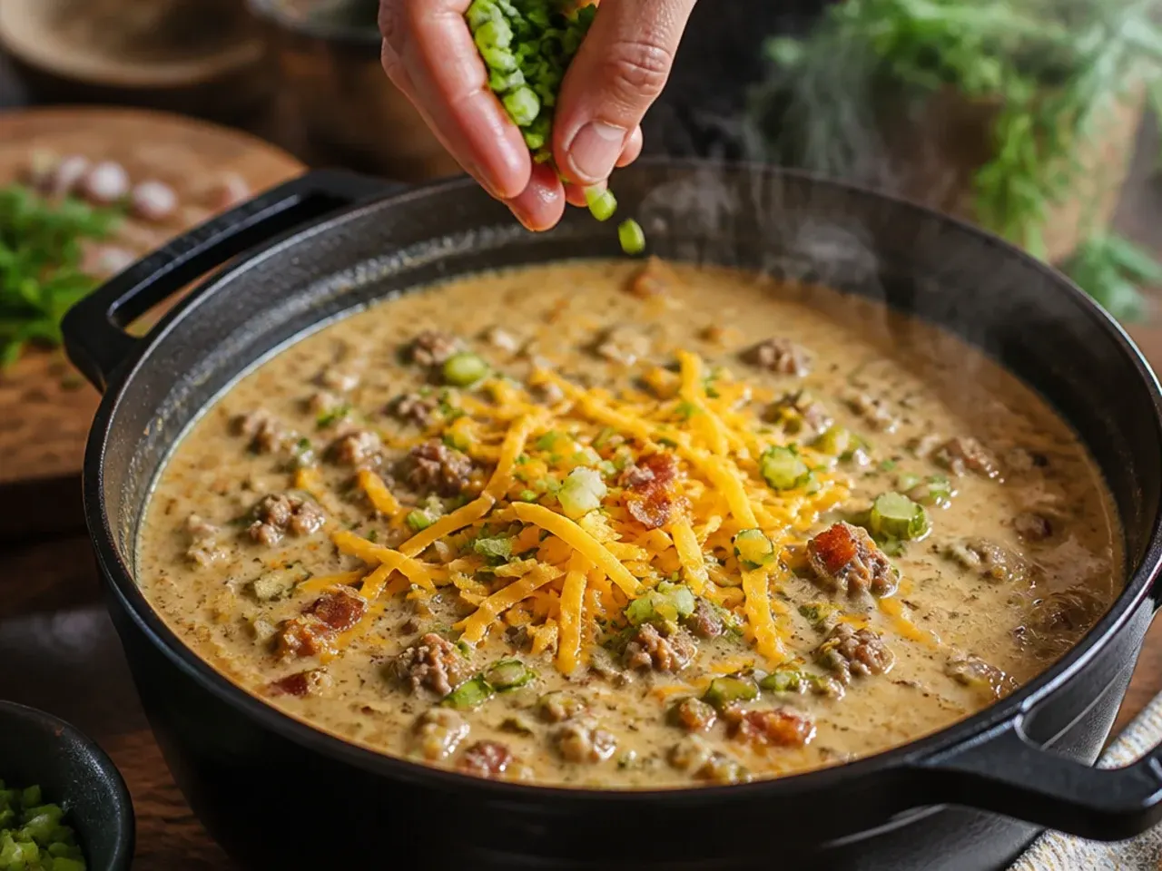 carnivore cheeseburger soup recipe step 7
