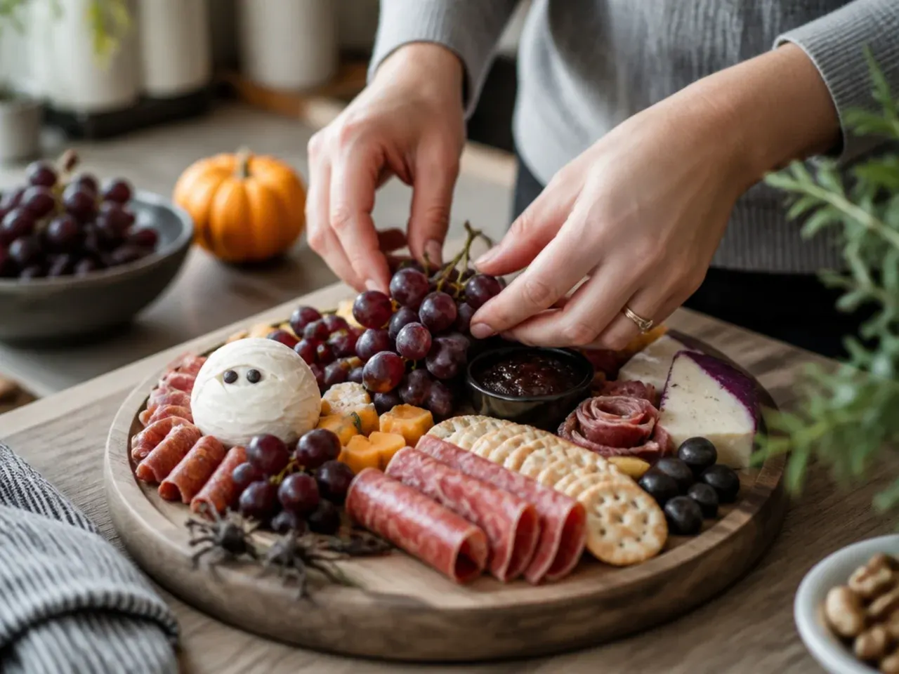 charcuterie board halloween ideas recipe step 17