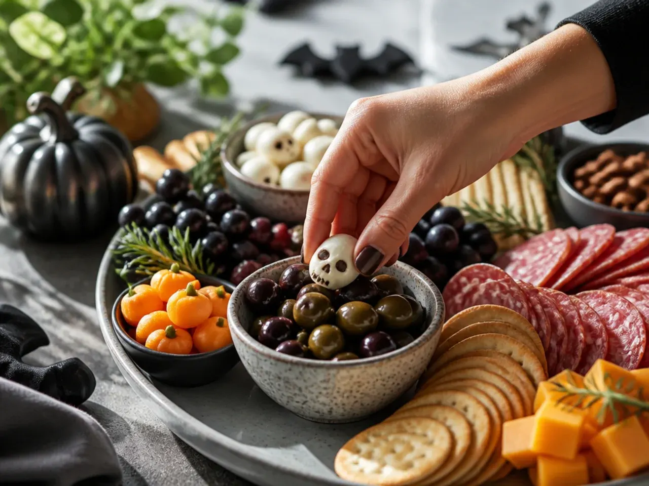 charcuterie board halloween recipe step 5