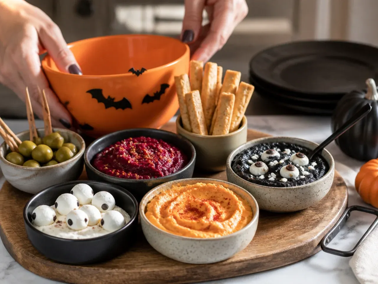 charcuterie board ideas halloween recipe step 2