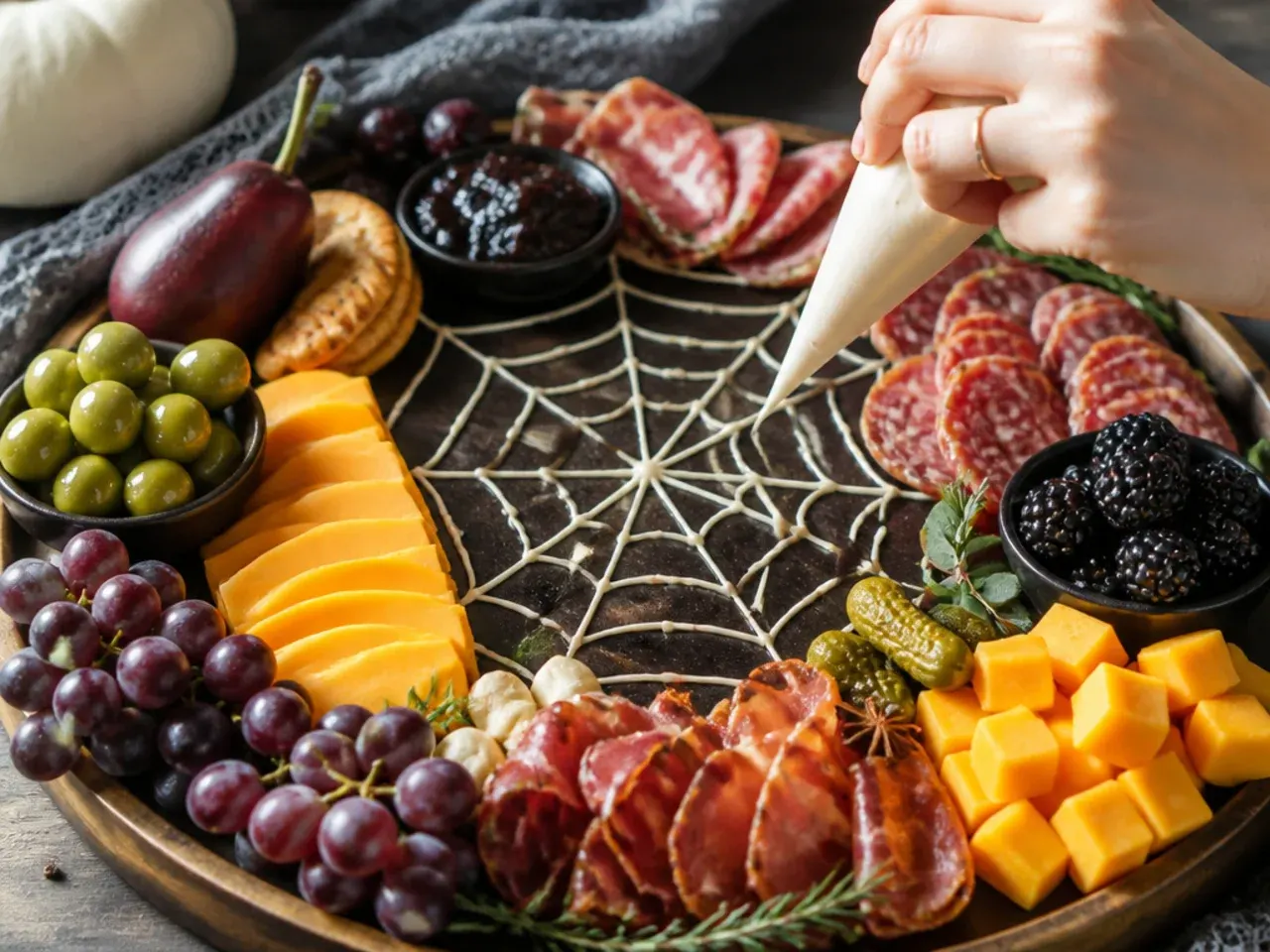 charcuterie board ideas halloween recipe step 7