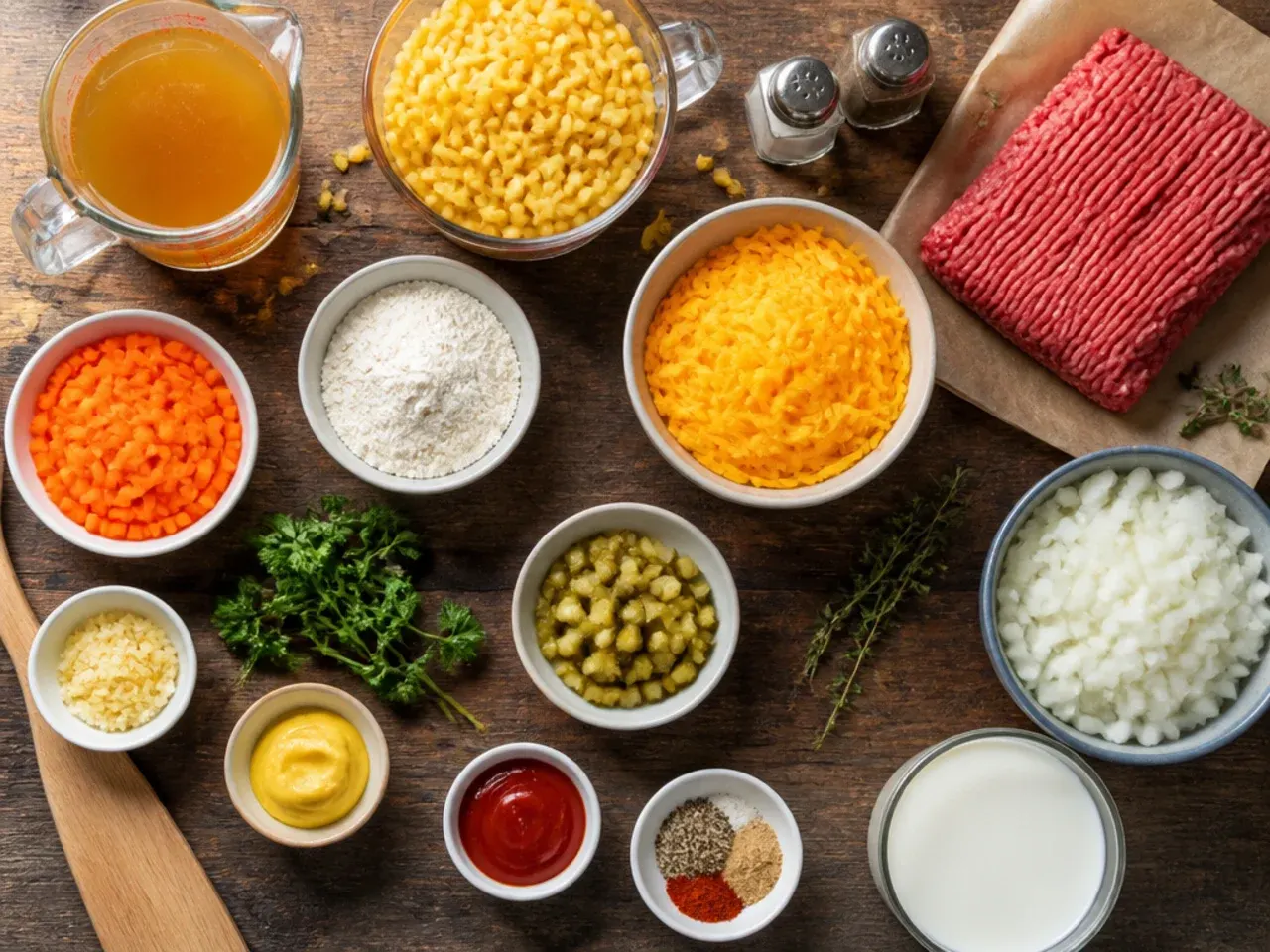 Hands grating a block of cheddar cheese over a pot of soup
