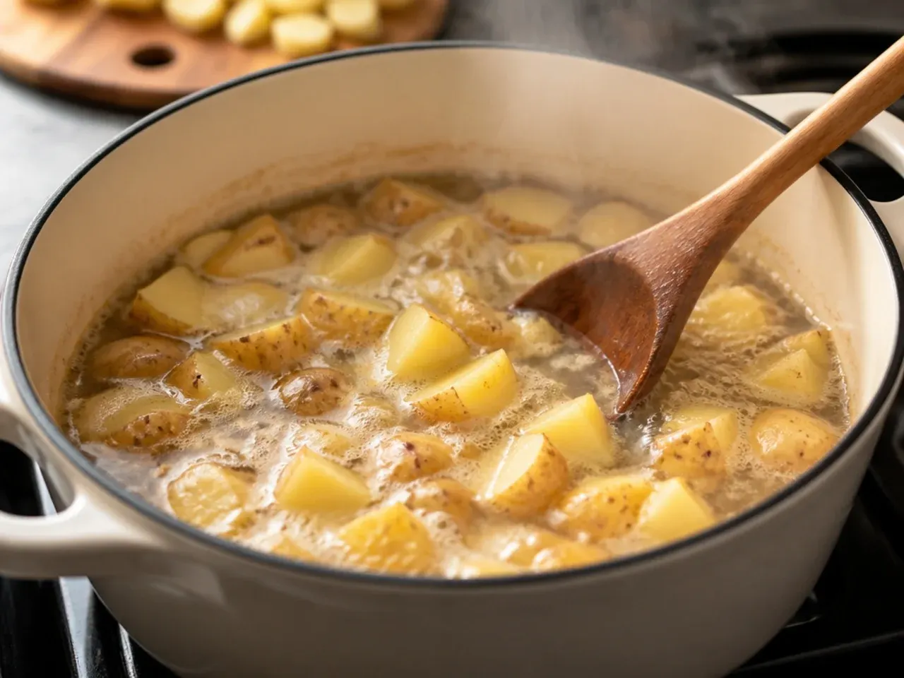 cheeseburger potato soup recipe step 3