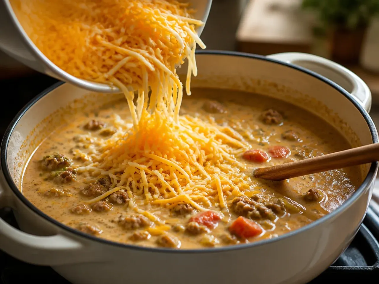 cheeseburger soup recipe recipe step 6