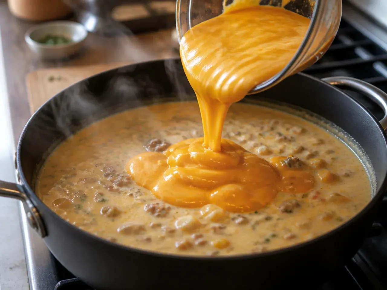 cheeseburger soup with velveeta recipe step 5