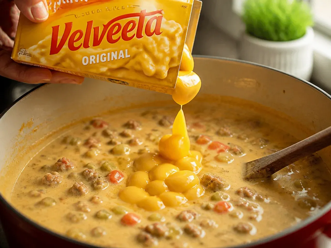 cheeseburger soup with velveeta recipe step 6