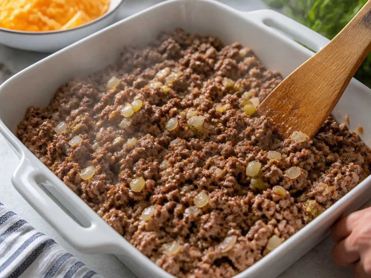 cheeseburger tater tot casserole recipe step 4
