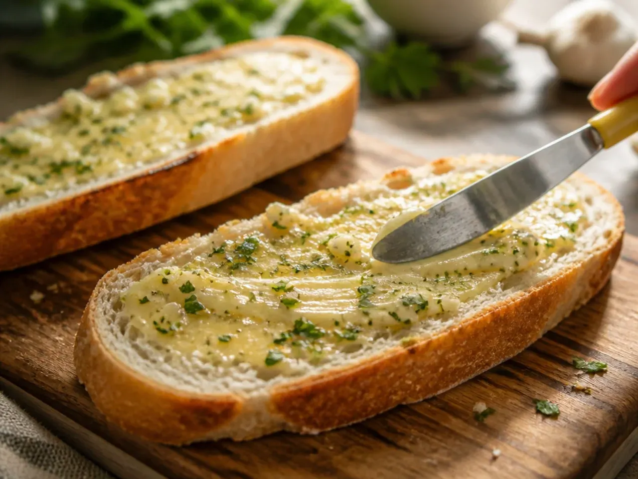 cheesy garlic bread recipe step 3