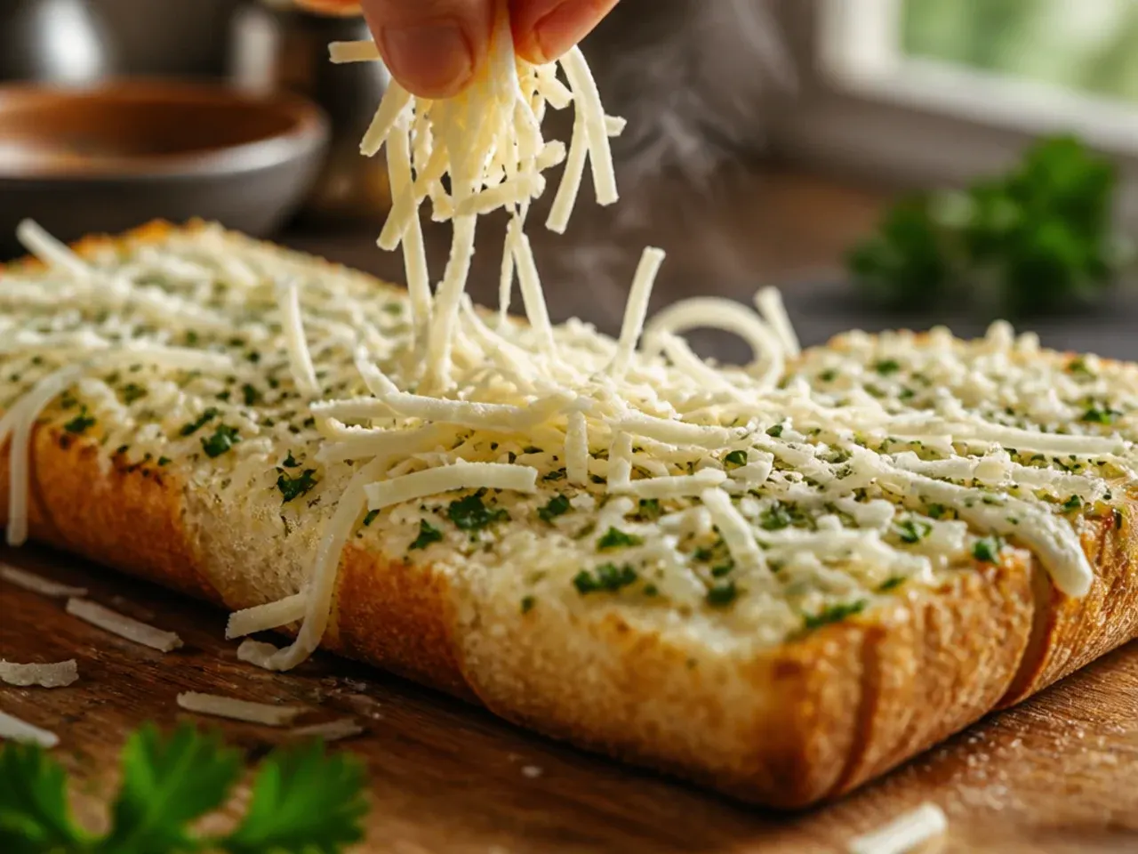 cheesy garlic bread recipe step 4