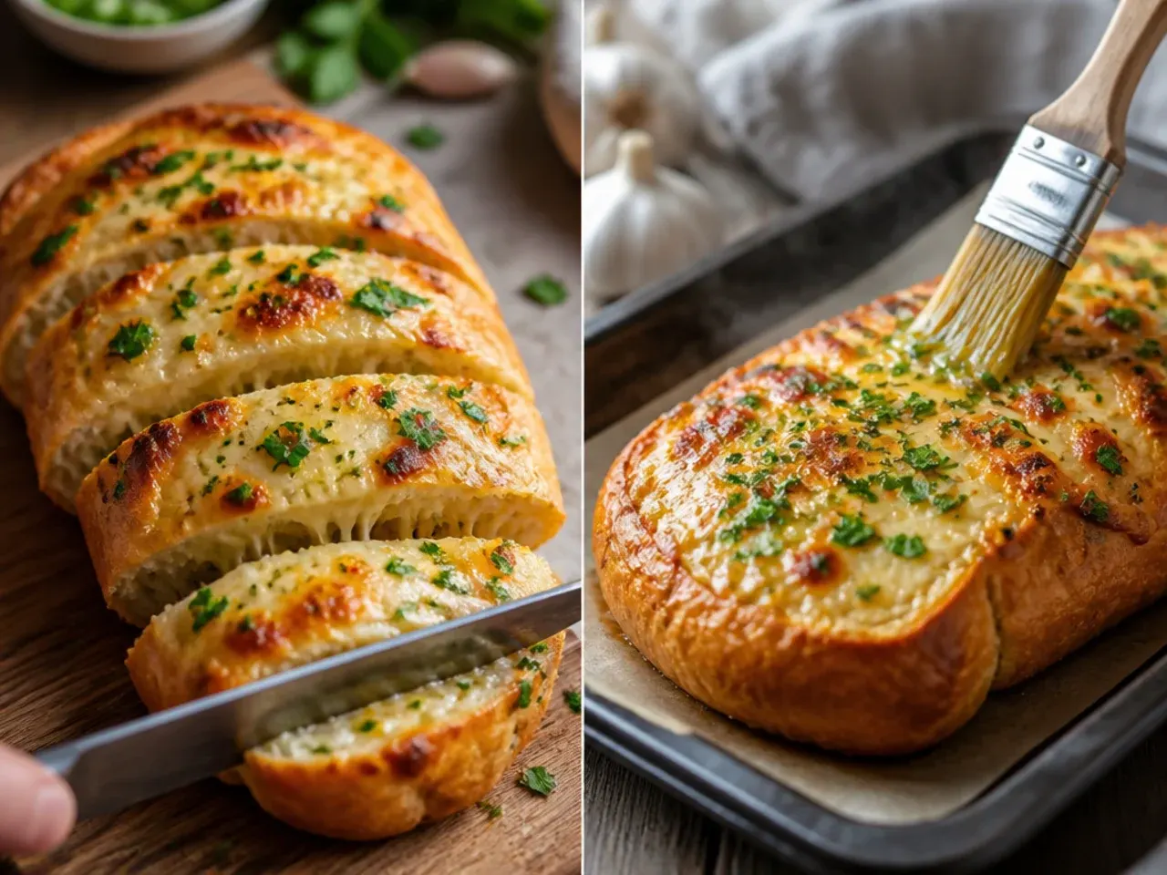 cheesy garlic bread recipe step 7