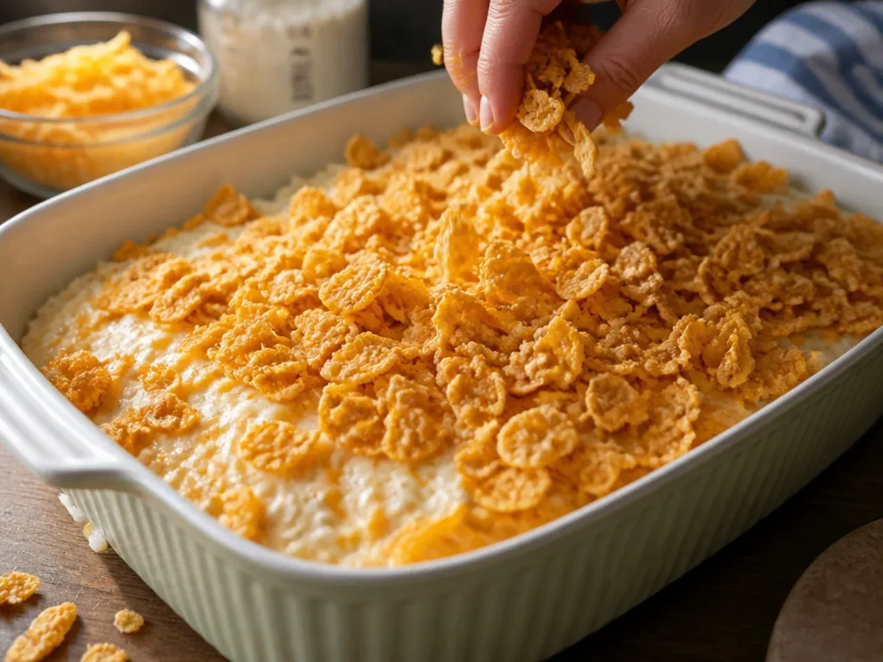 cheesy hashbrown casserole recipe step 6
