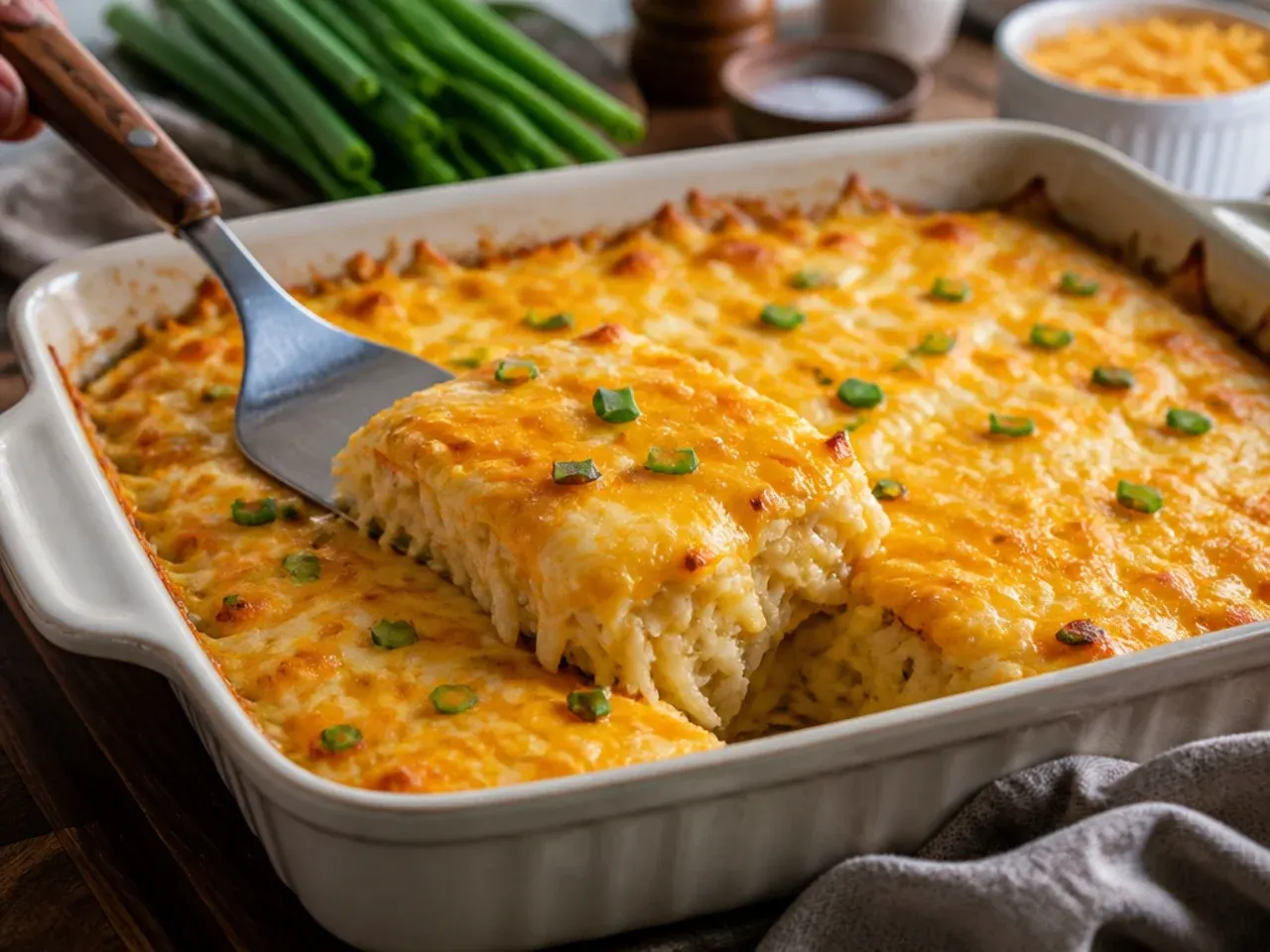 cheesy hashbrown casserole recipe step 7