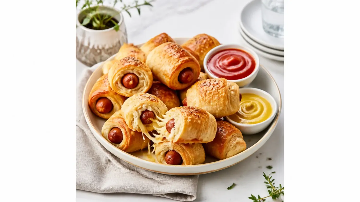 cheesy pigs in a blanket — 15 Cozy Cheesy Pigs in a Blanket Recipes