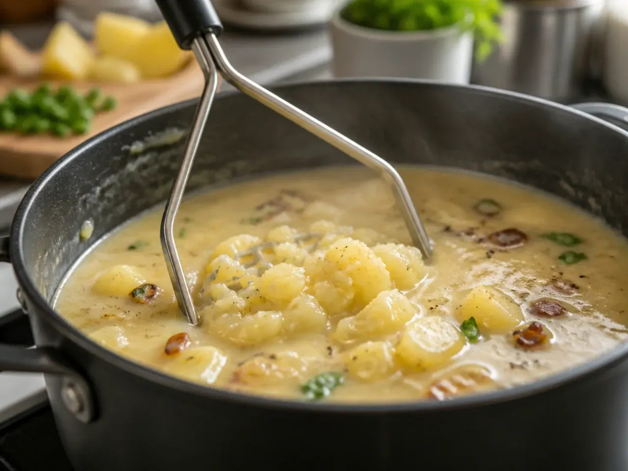 cheesy potato soup recipe step 5