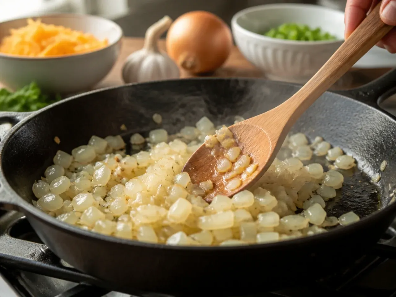 cheesy tater tot casserole recipe step 1