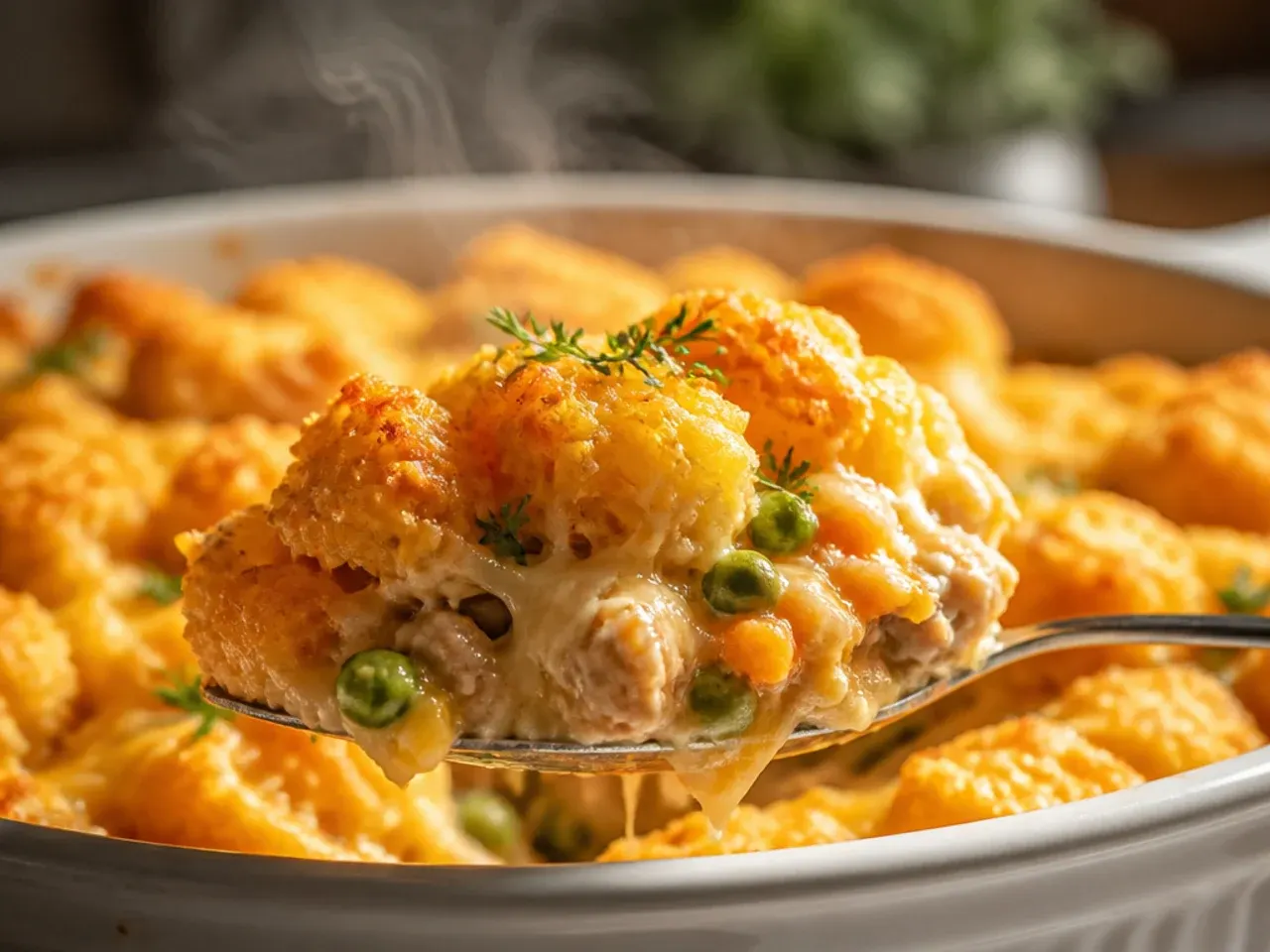 Thawed frozen peas and corn being pressed dry with paper towels in a colander