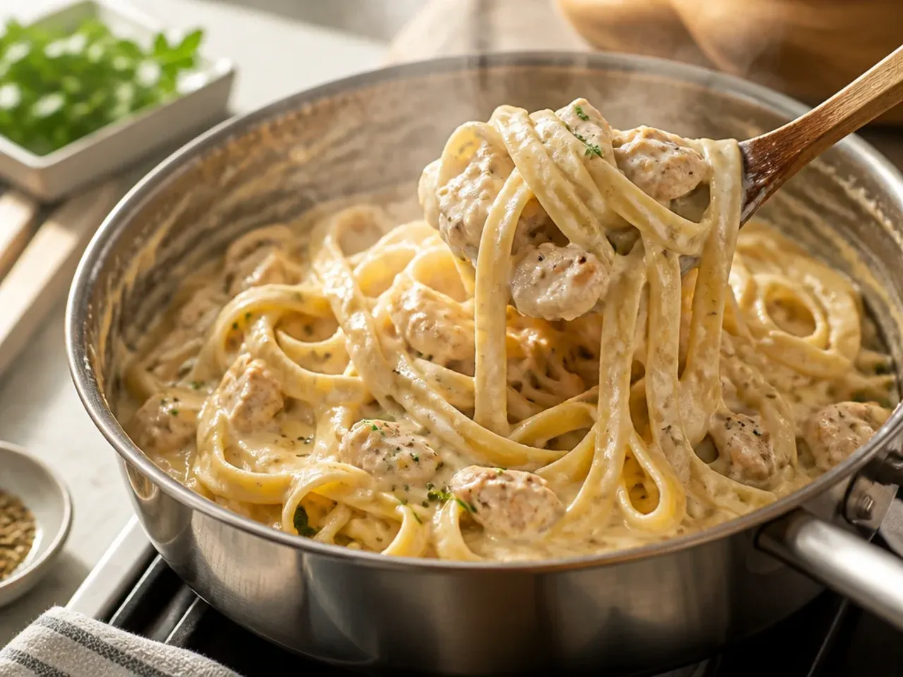 chicken alfredo bake recipe step 1