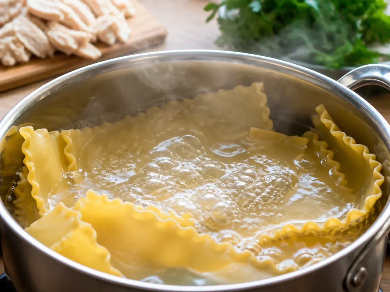chicken alfredo lasagna recipe step 1