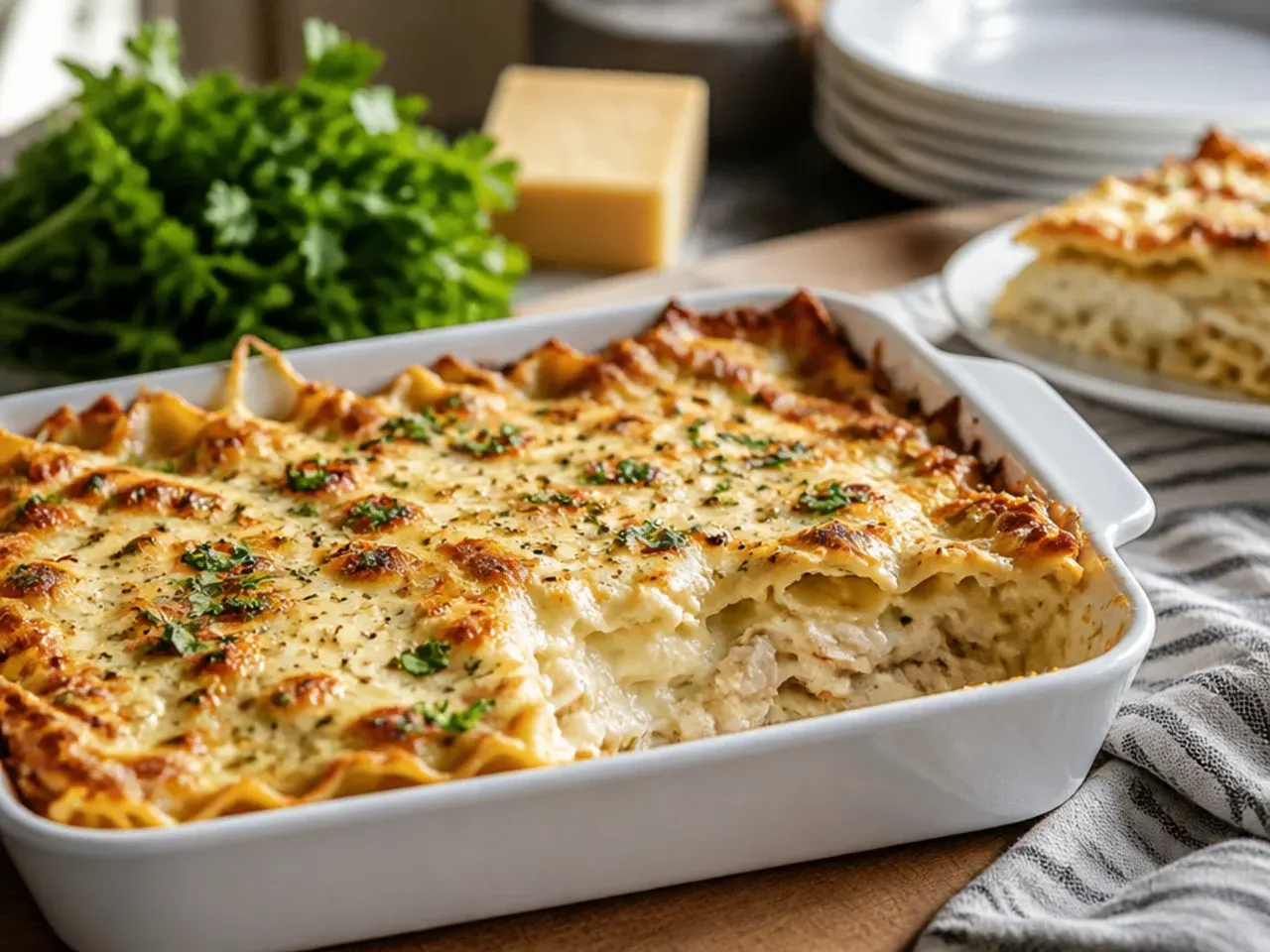 chicken alfredo lasagna recipe step 6
