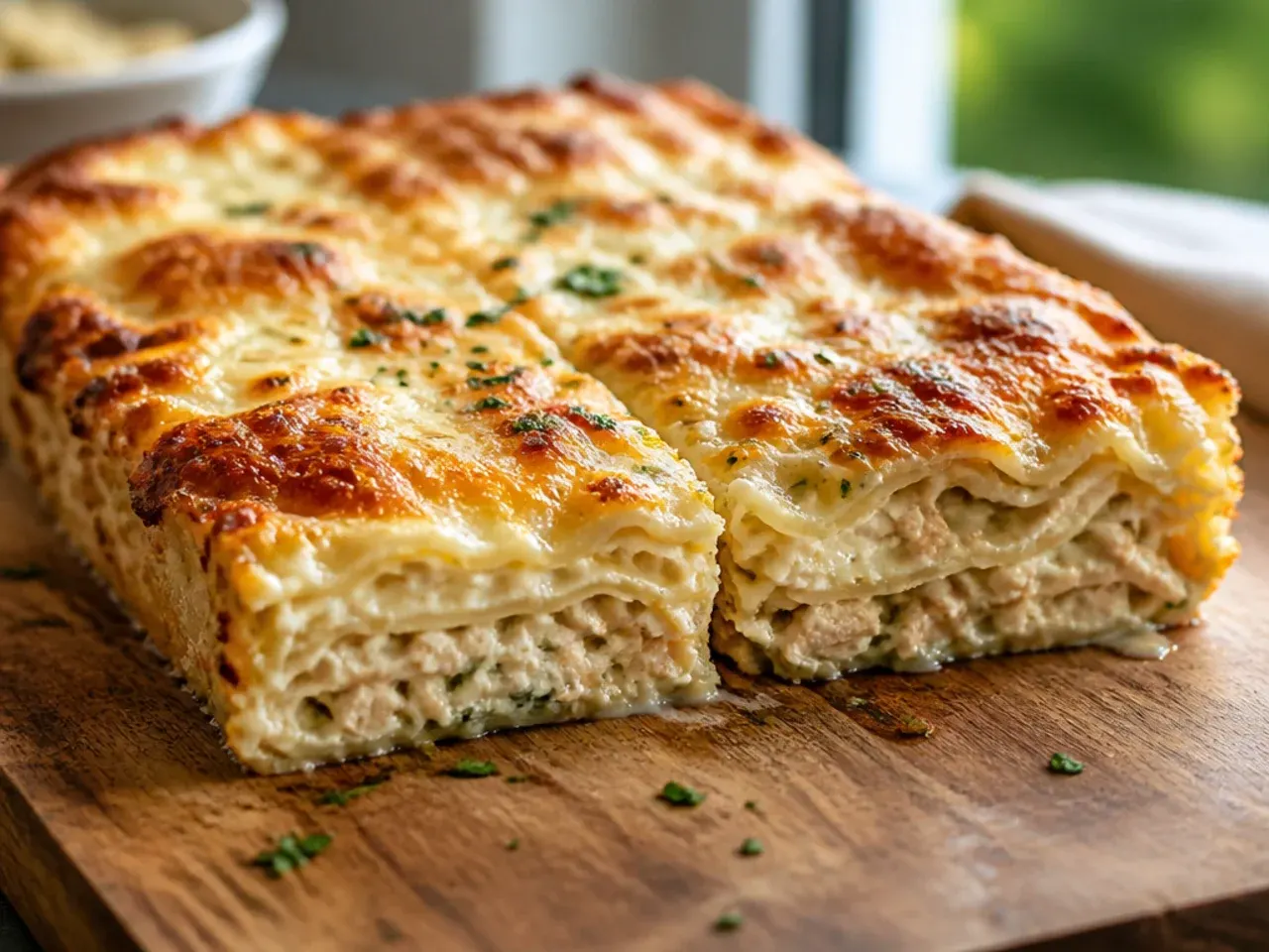 chicken alfredo lasagna recipe step 7