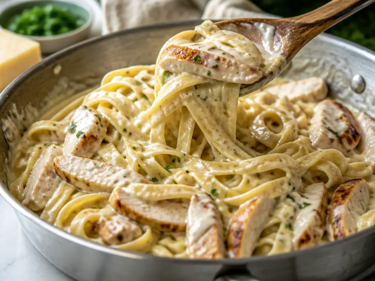 chicken alfredo recipe recipe step 6