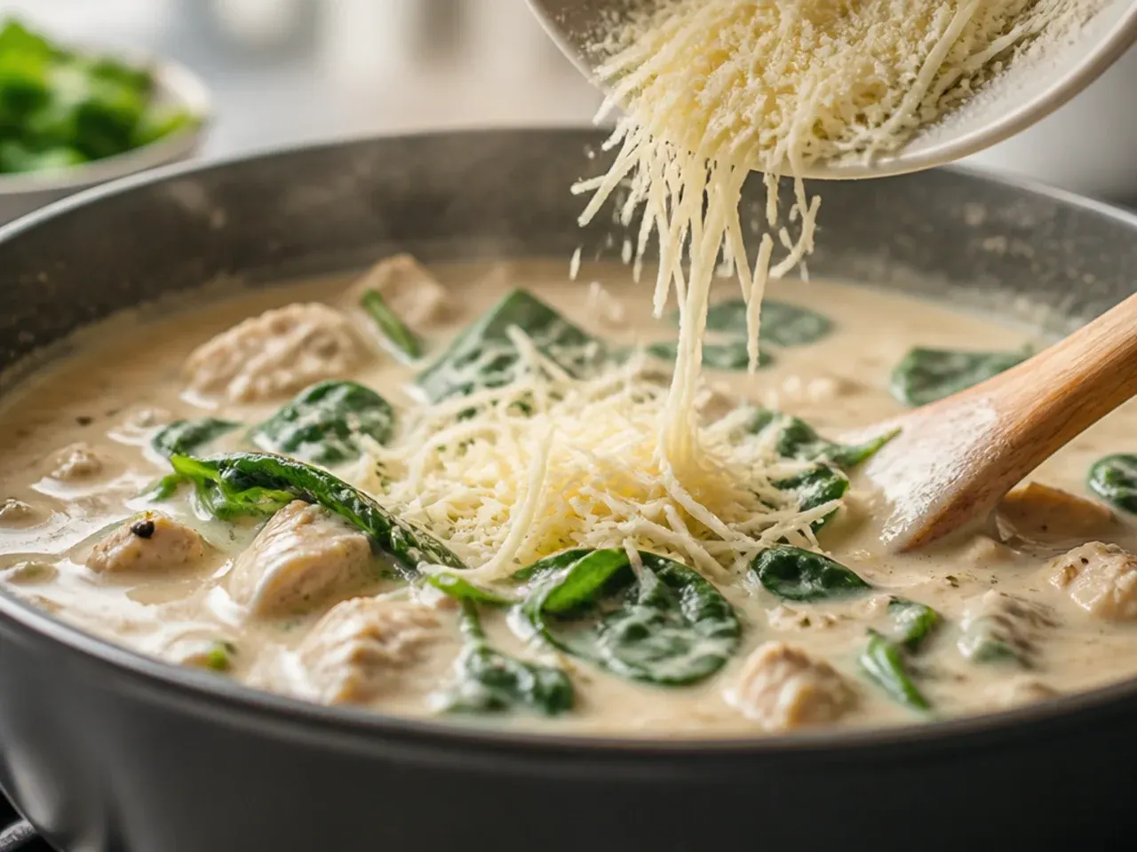 chicken alfredo soup recipe step 6