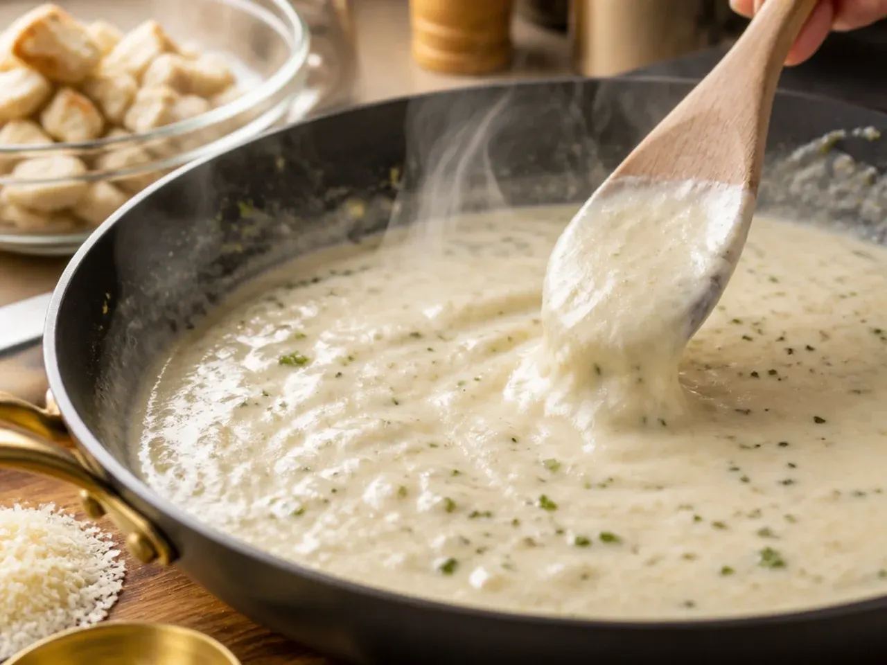chicken alfredo stuffed shells recipe step 3