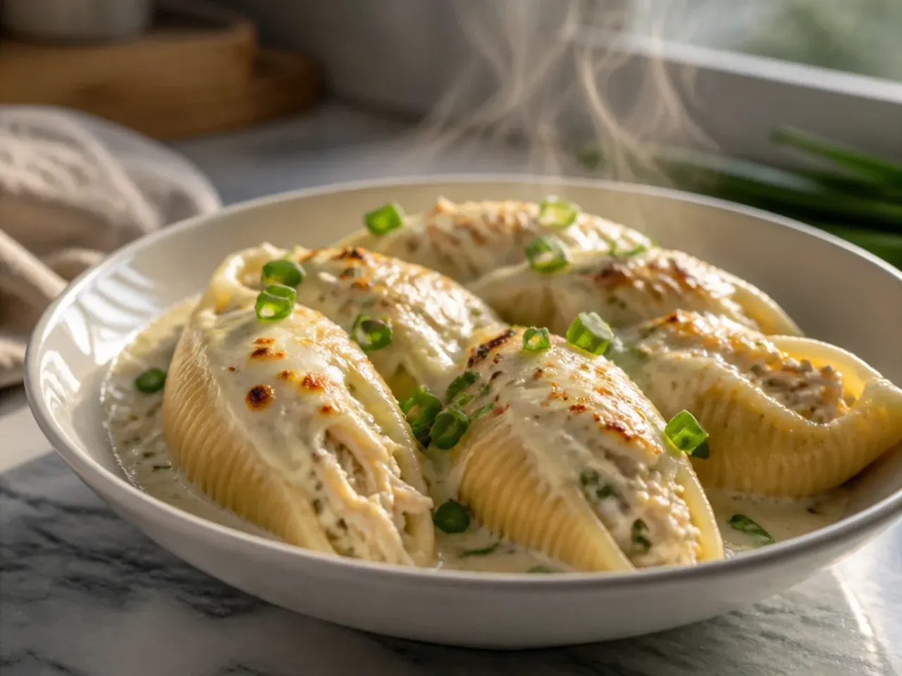 chicken alfredo stuffed shells — best choice by situation
