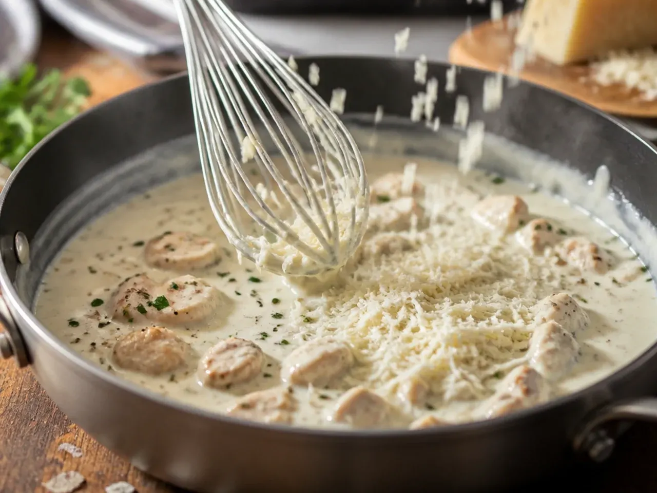 chicken alfredo recipe step 6