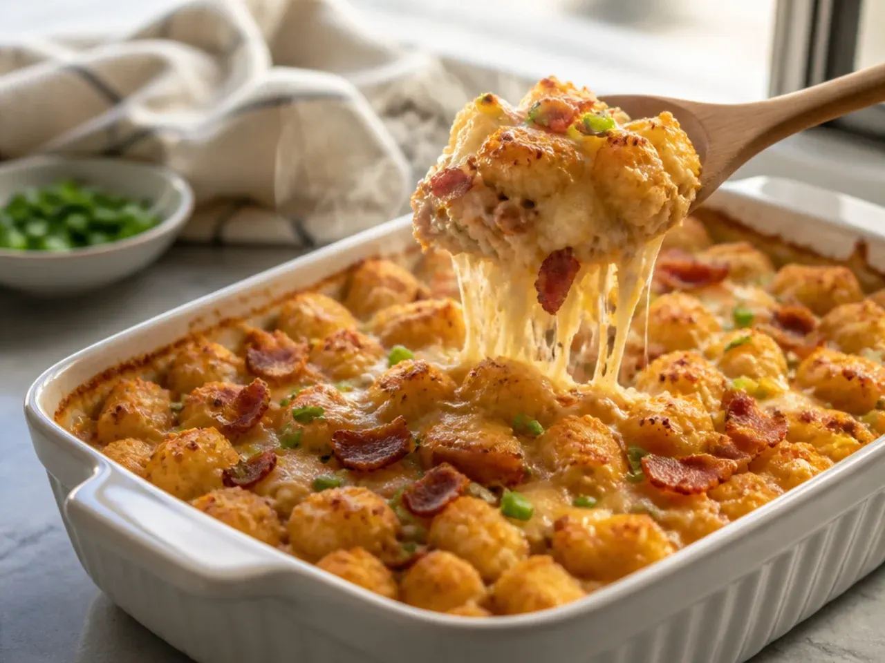 chicken bacon ranch tater tot casserole recipe step 6