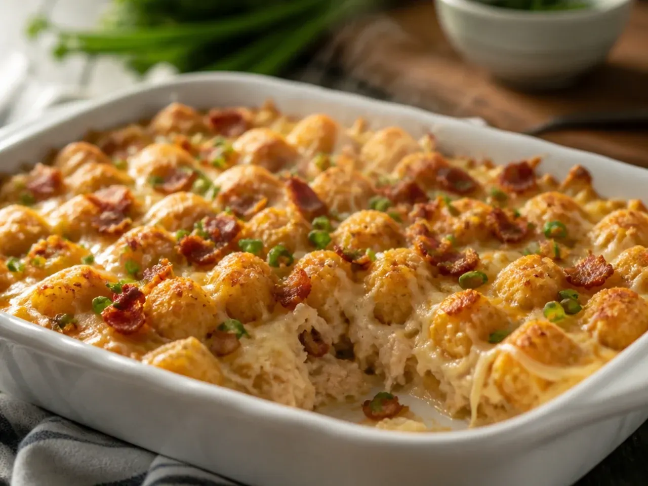 chicken bacon ranch tater tot casserole recipe step 7