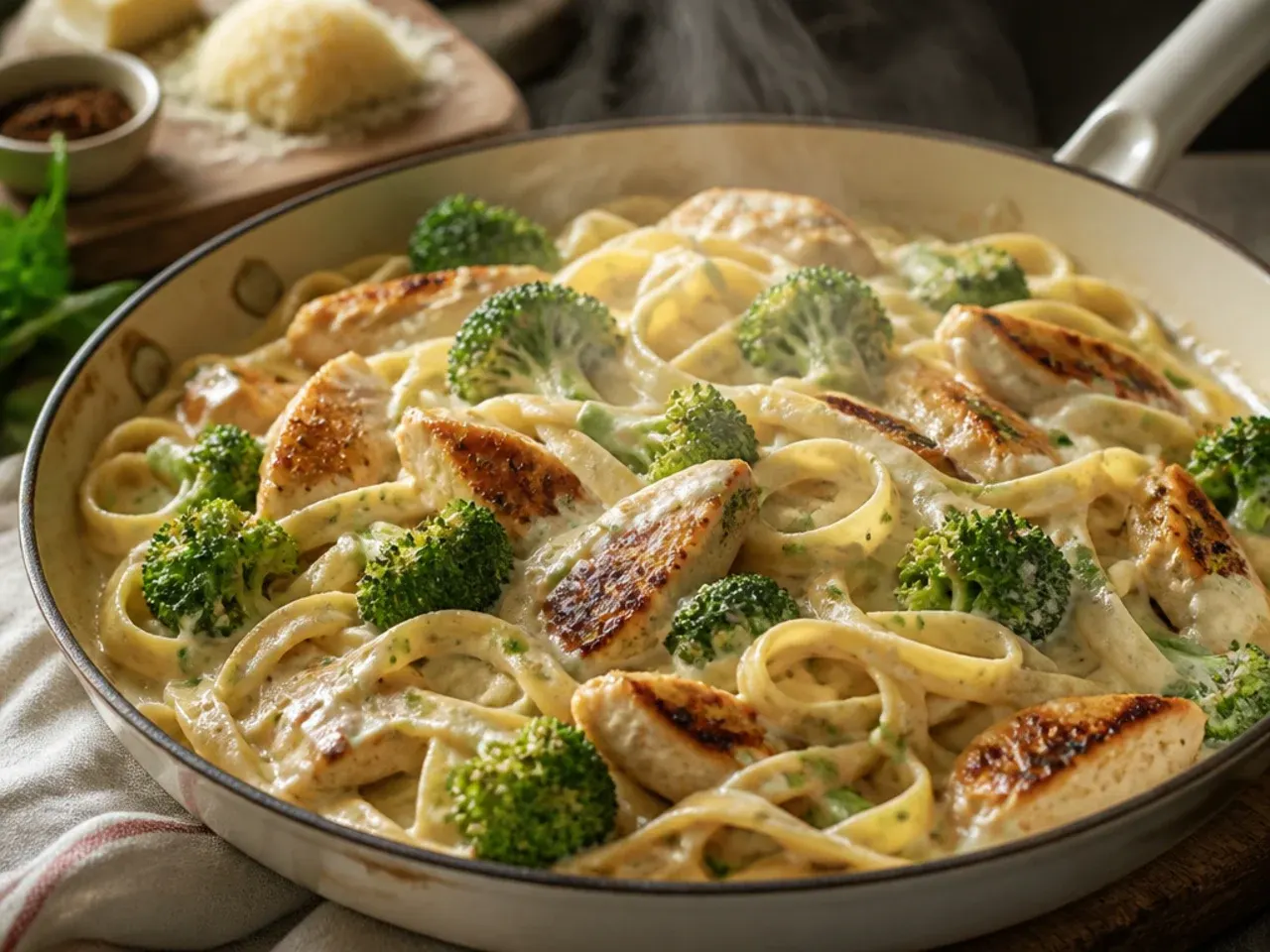 chicken broccoli alfredo recipe step 7