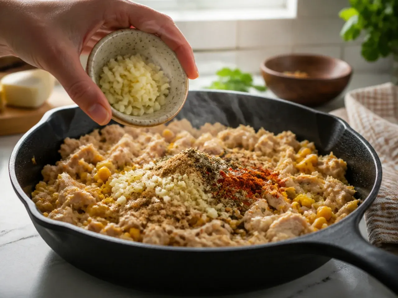 chicken cornbread casserole recipe step 6