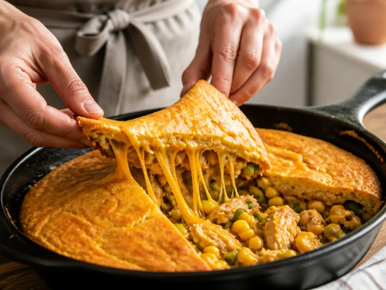 chicken cornbread casserole recipe step 10